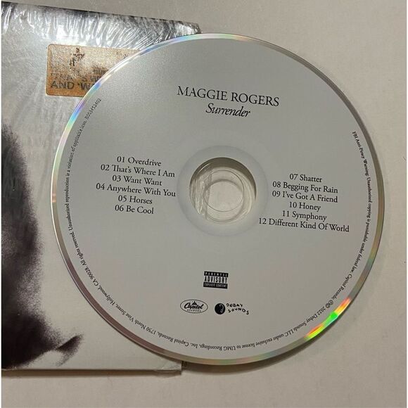 Surrender by Maggie Rogers (CD, 2022) Promo / Promotional cd - Picture 3 of 4